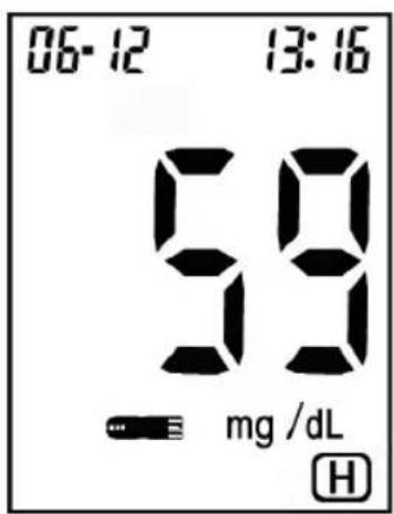MEDISANA MediTouch - Testergebnis ist hoher als 630mg / dL - 1