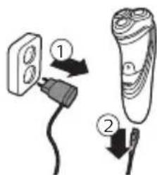 PHILIPS Series 3000 S3530 - Adaptörle Şarj etme - 1