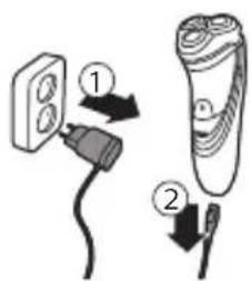 PHILIPS Series 3000 S3530 - Charge avec l'adaptateur - 1