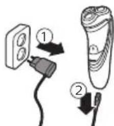 PHILIPS Series 3000 S3530 - Opladning med adapter - 1