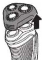 PHILIPS Series 3000 S3530 - Cleaning the click-on stubble cap (S3520, S3510 only) - 1
