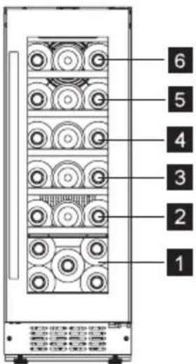 ELECTROLUX ERW0673AOA - PRIESTOR NA USKLADNENIE VINA - 2