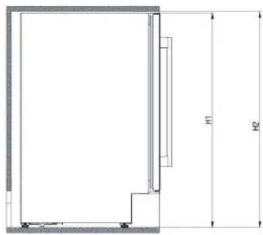 ELECTROLUX ERW0673AOA - INSTALLASJONSMAL (MM) OG VENTILASJONSKRAV - 1