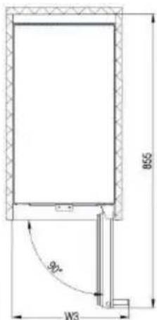 ELECTROLUX ERW0673AOA - INSTALLATIONSMÄTT (MM) OCH VENTILATIONSKRAV - 3