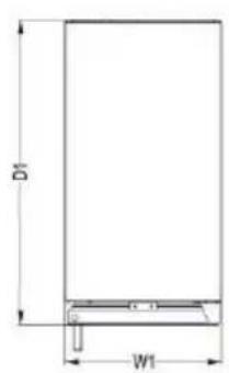 ELECTROLUX ERW0673AOA - Rozmery - 2
