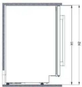 ELECTROLUX ERW1573AOA - INSTALLATIONS DIMENSIONER (MM) OG VENTILATIONSKRAV - 1