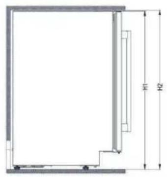 ELECTROLUX ERW1573AOA - ROZMERY INSTALÁCIE (MM) A POŽIADAVKY NA VETRANIE - 1