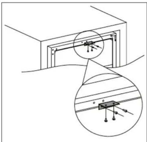 AEG SWB61501DG - INSTALLATION DE LA PIECE DE FIXATION SUPÉRIEURE - 1