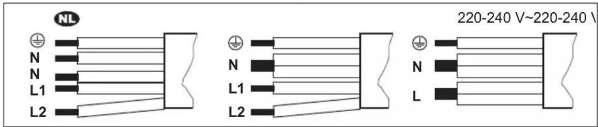 AEG IKB64431FB - Raccordement biphasé - 1