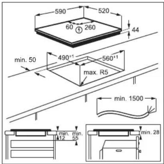 AEG IKB64431FB - Montering - 2