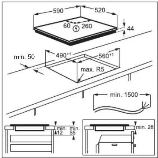 AEG IKB64431FB - Montering - 2