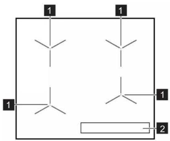 AEG IKB64431FB - Agencement des zones de cuisson - 1