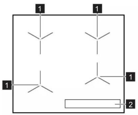 AEG IKB64431FB - Cooking surface layout - 1