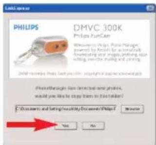 PHILIPS DMVC300K - Transfert de photos ou de clips video sur votre PC - 2