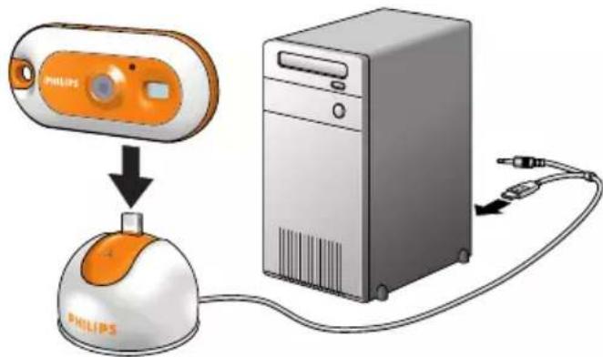 PHILIPS DMVC300K - Transfert de photos ou de clips video sur votre PC - 1