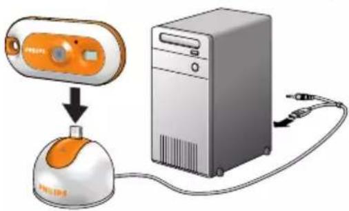 PHILIPS DMVC300K - Transfert de photos ou de clips video sur votre PC - 1