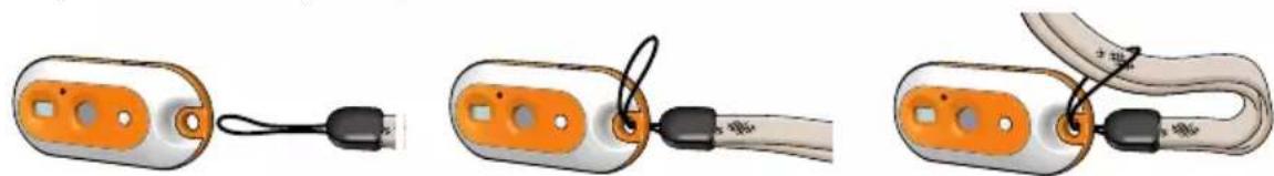 PHILIPS DMVC300K - Fixation du collier ou de l'attache de ceinture - 1