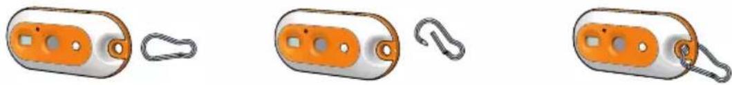 PHILIPS DMVC300K - Fixation du collier ou de l'attache de ceinture - 2