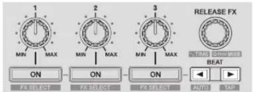 PIONEER DDJRR - Fonctionnement du FX de temps en mode simple - 4