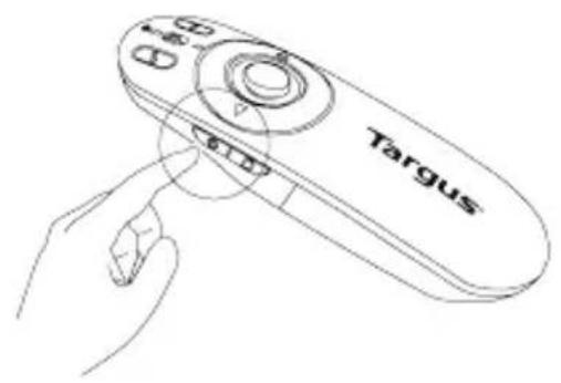 TARGUS AMP09EU - Utilizarea dispositivului de comanda la distanță - 3