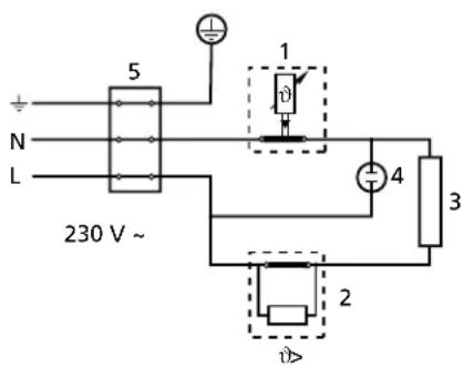 Clage S 5U - Schemat układu elektrycznego - 1