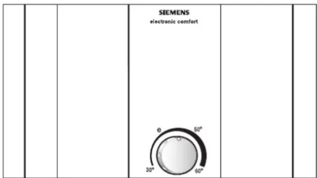 SIEMENS DE1821415 - Pour utiliser le chauffe-eau instantané, proceder comme suit - 1