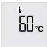 STIEBEL ELTRON SHZ 30 LCD - Displaying the outlet temperature - 1