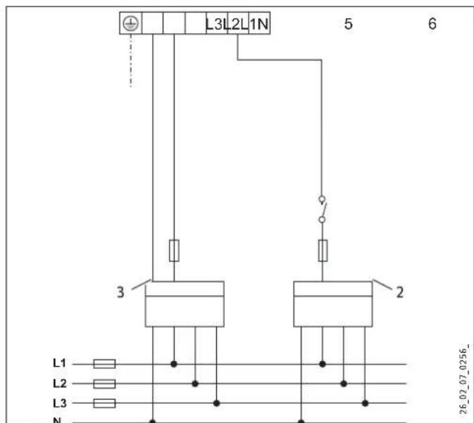 STIEBEL ELTRON SHZ 30 LCD - Fonctionnement double puissance Mesure à deux compteurs avec contact SDE, monophasé - 5