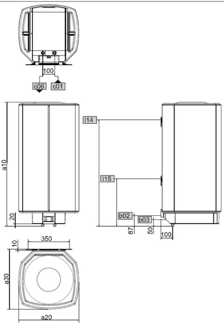 STIEBEL ELTRON SHZ 30 LCD - Dimensions and connections - 1