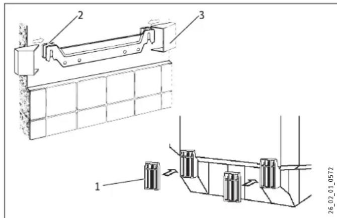 STIEBEL ELTRON SHZ 120 LCD - Support d'accrochage - 1