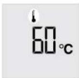 STIEBEL ELTRON SHZ 100 LCD - Displaying the outlet temperature - 1