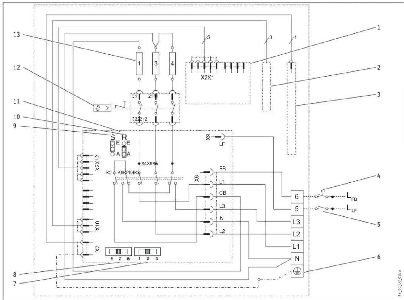 STIEBEL ELTRON SHZ 100 LCD - Schéma des connexions électriques et raccordements - 1