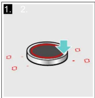 NEFF T58PS6BX0 - Sélectionner un foyer et une position de chauffe - 1