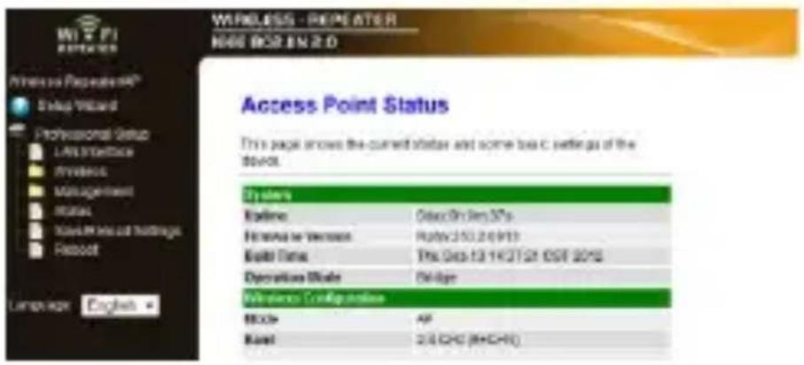 VELLEMAN WIFIR3 - Configurar el repetidor con la herramienta de gestión web (Web Management Tool) - 3