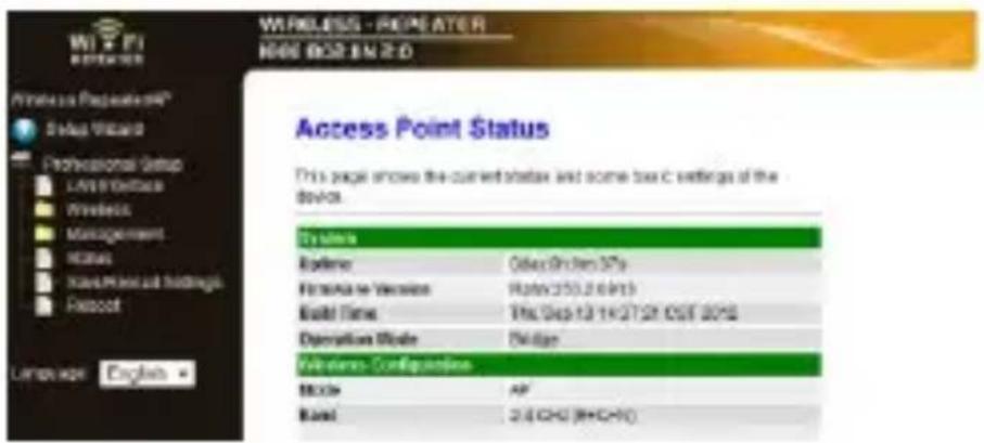VELLEMAN WIFIR3 - Configure o repetidor através da ferramenta de gestão web - 3