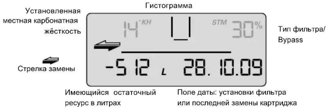 BRITA Purity 600 Steam - Имеющийся остаточный ресурс картриджа - 1