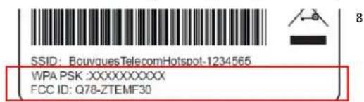 ZTE MF30 - Insertion de la carte SIM et de la batterie - 3