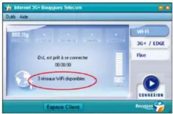 ZTE MF190 - You pouvez désormais acceder à Internet par : - 1