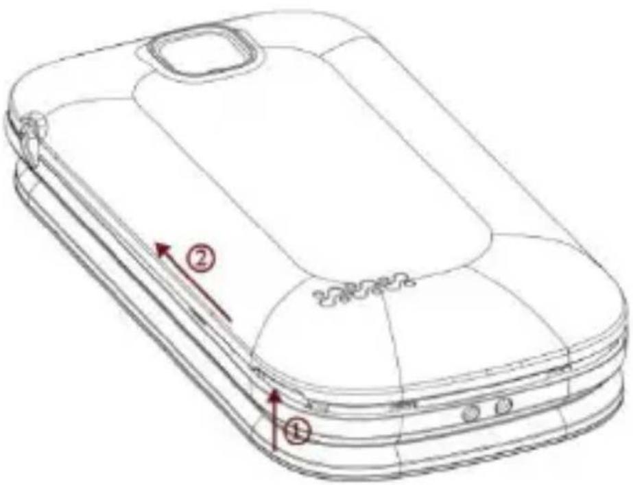 Bea-fon SL652A - Insertion de la carte SIM et de la carte Micro SD - 1