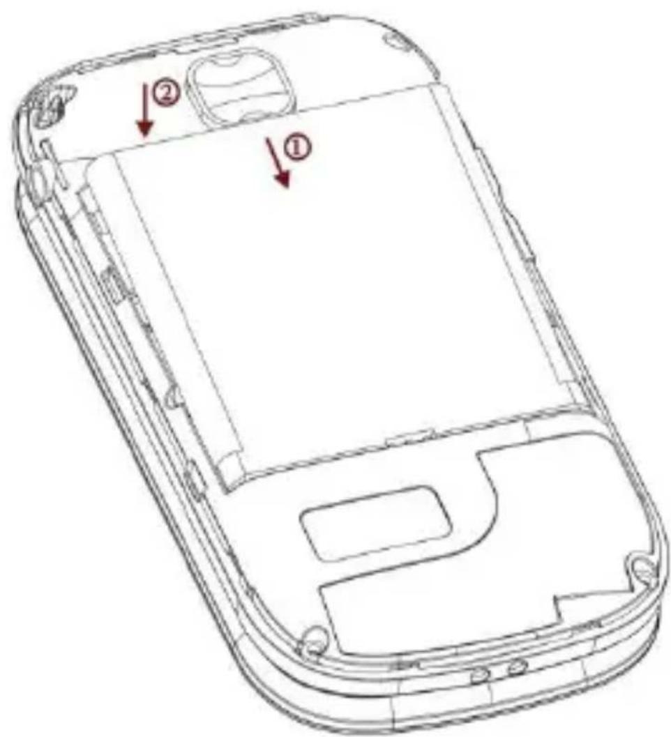 Bea-fon SL652A - Insertion de la batterie - 1
