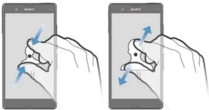 SONY ERICSSON Xperia Z C6602 - Pour effectuer un zoom - 1