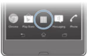 SONY ERICSSON Xperia Z C6602 - Pour ouvrir l'écran des applications - 1