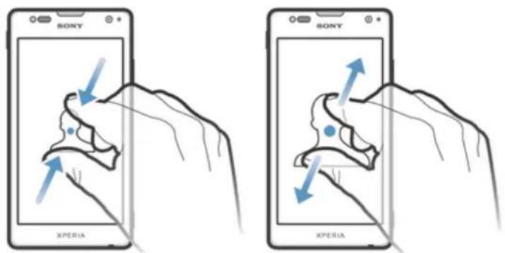SONY ERICSSON Xperia TX - Pour effectuer un zoom - 1