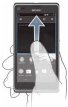 SONY ERICSSON Xperia L C2105 - Pour fermer le volet de notification - 1