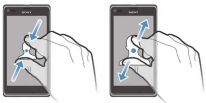 SONY ERICSSON Xperia L C2105 - Pour effectuer un zoom - 1
