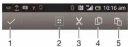 SONY ERICSSON Xperia L C2104 - Barre d'application - 1