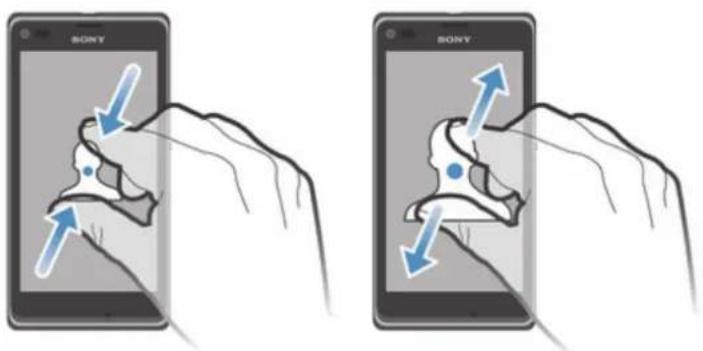 SONY ERICSSON Xperia L C2104 - Pour effectuer un zoom - 1