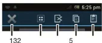 SONY ERICSSON Xperia E dual C1605 - Barre d'application - 1