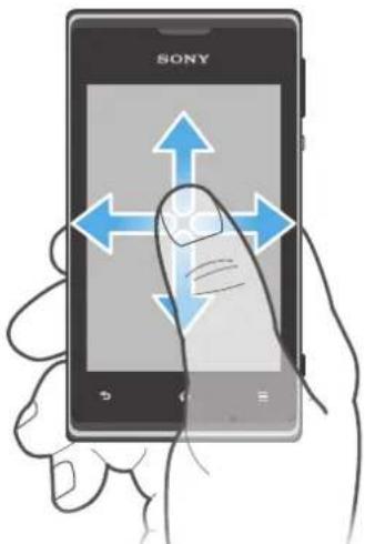 SONY ERICSSON Xperia E dual C1605 - Pour faire défiler - 1