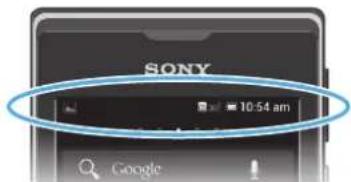 SONY ERICSSON Xperia E dual C1605 - États et notifications - 1